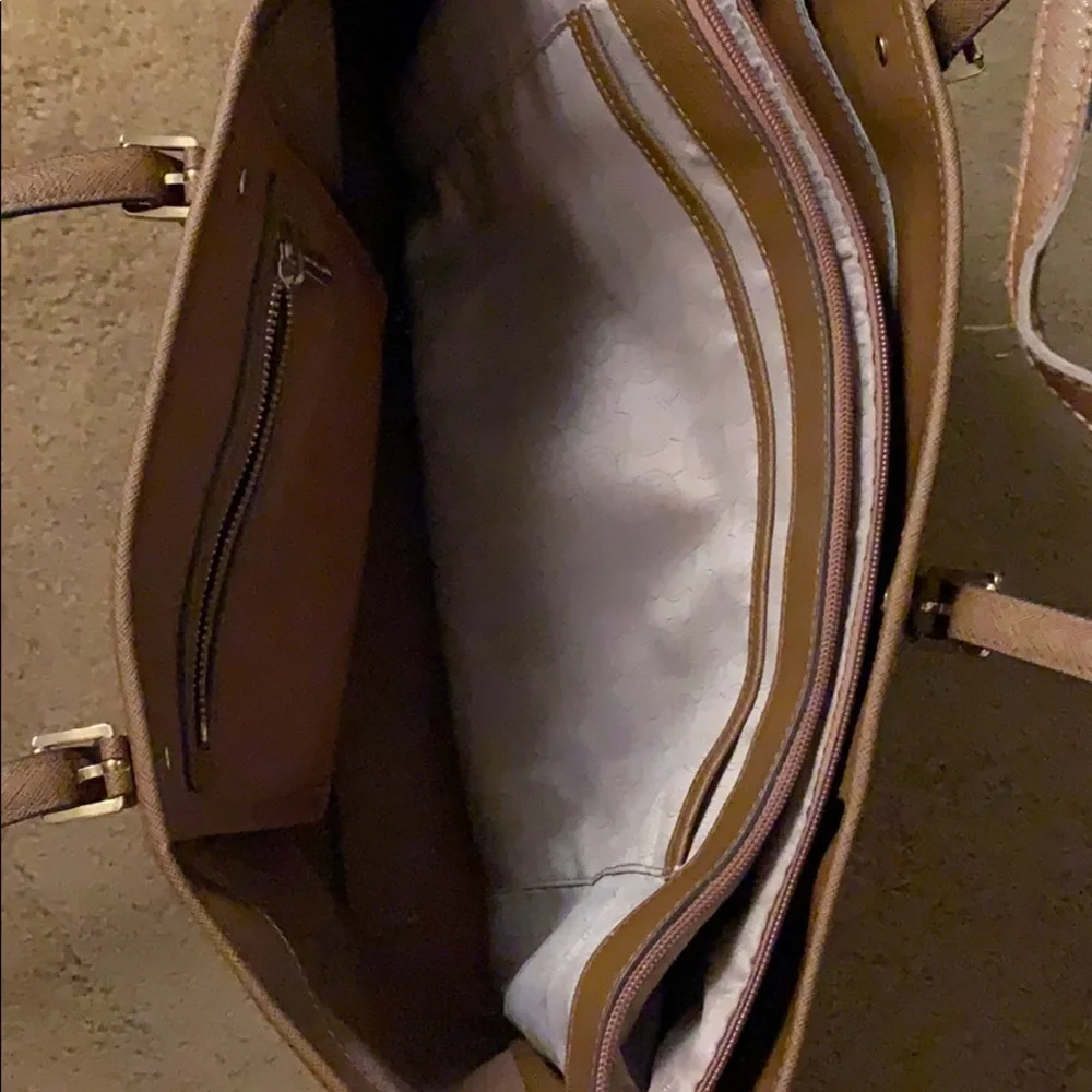 Michael Kors Brown Leather Tote Bag